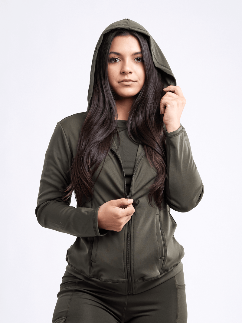Load image into Gallery viewer, JupiterGear Athletic Fitted Zip-Up Hoodie Jacket with Pockets
