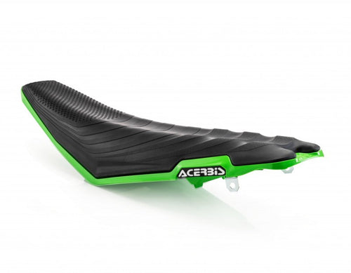 Acerbis 21-23 Kawasaki KX250 KX250X/19-23 KX450 X-Seat Soft - Black/Green 2742611043