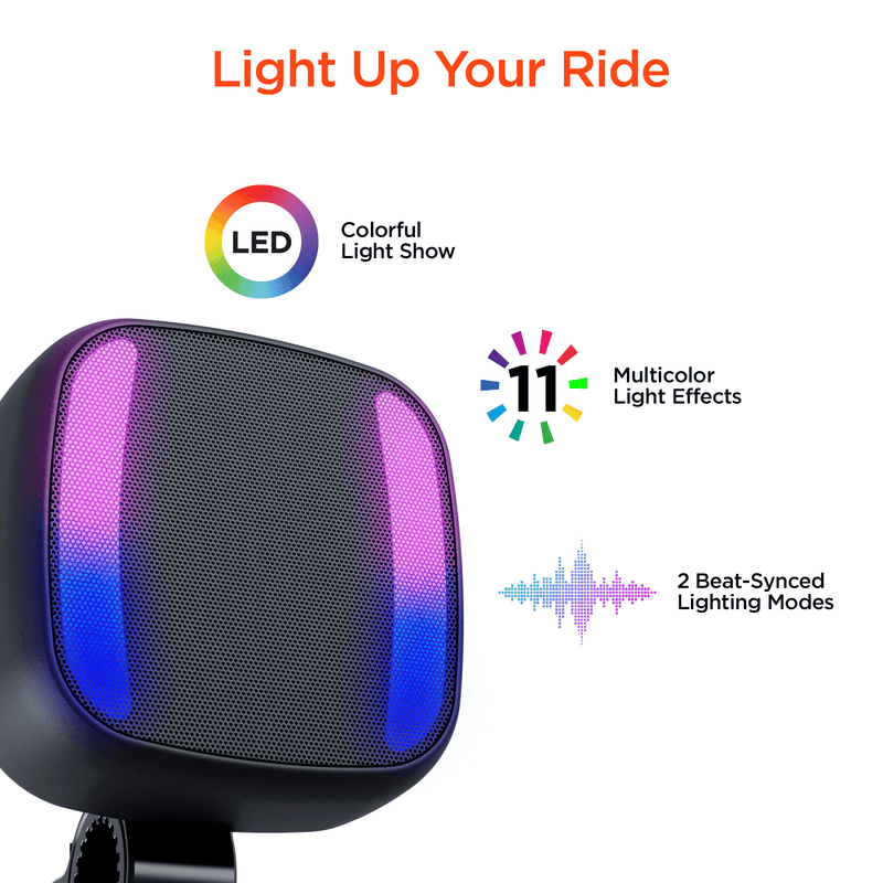 Load image into Gallery viewer, HyperGear Spin Cycle LED Wireless Bike Speaker
