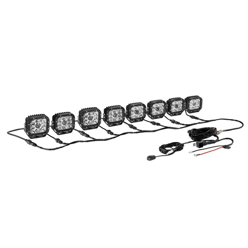 Load image into Gallery viewer, 8-LED Pod Light Power Wiring Harness Kit with 2 PIN DT Plug
