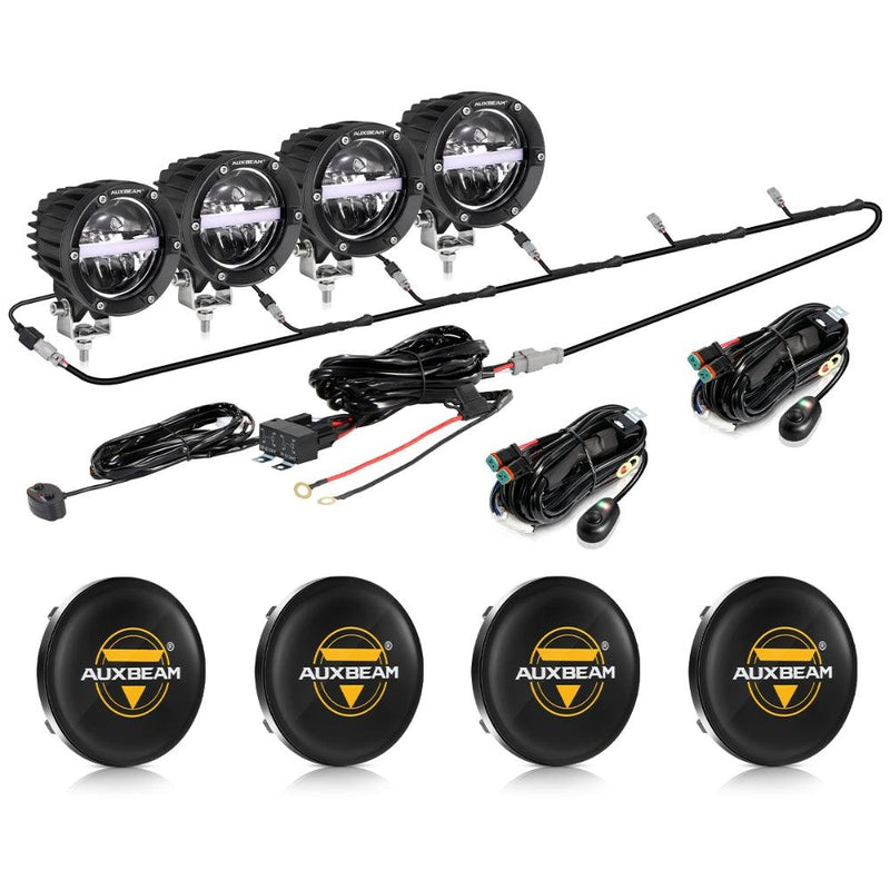 Load image into Gallery viewer, C4 Series | 4 Inch 110W 11000LM LED Pods Offroad LED Driving Lights with Amber DRL
