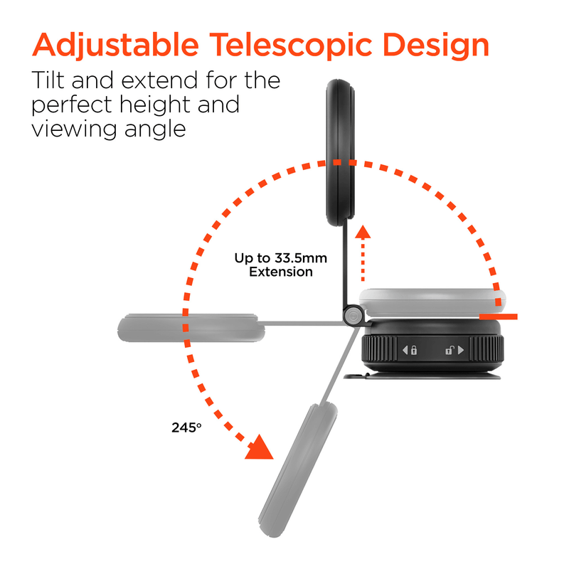 Load image into Gallery viewer, HyperGear Mag Vac Magnetic Phone Mount with Vacuum Suction Cup Base
