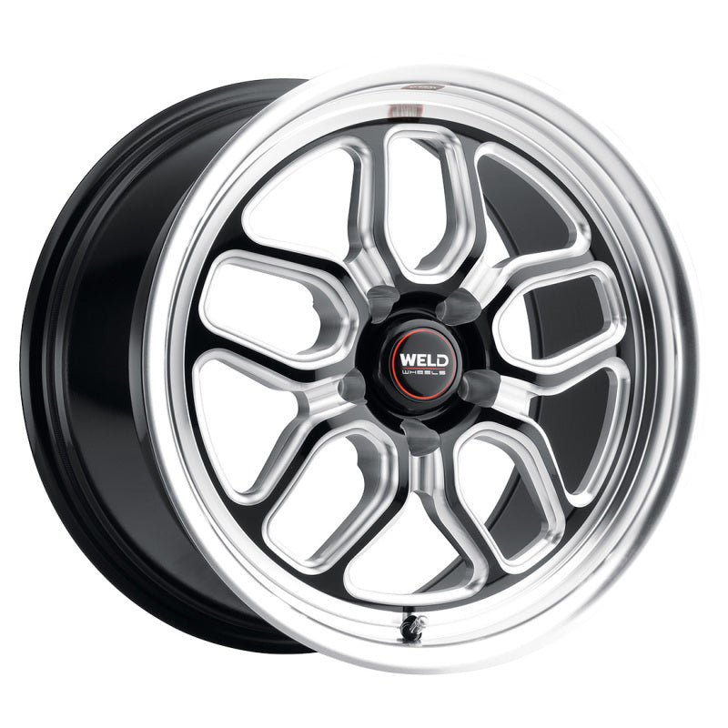 Load image into Gallery viewer, Weld S152 17X10 Laguna Drag 5X115 ET00 BS5.50 Gloss Black MIL Dia 78.1
