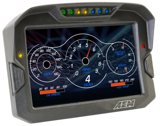 AEM Electronics Digital Dash, CD-7L, Carbon Housing, Data Logging, CAN Bus, Kit
