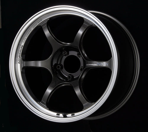 Advan RG-D2 18x9.5 +35 5x114.3 Machining and Black Gunmetallic Wheel
