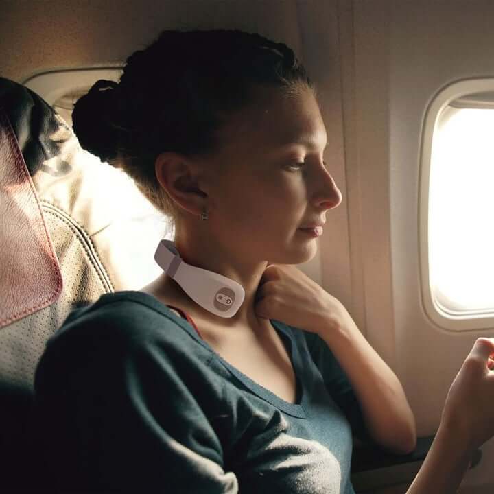 Load image into Gallery viewer, Bella2Bello EGM White Remote Intelligent Neck Massager (White) 10352
