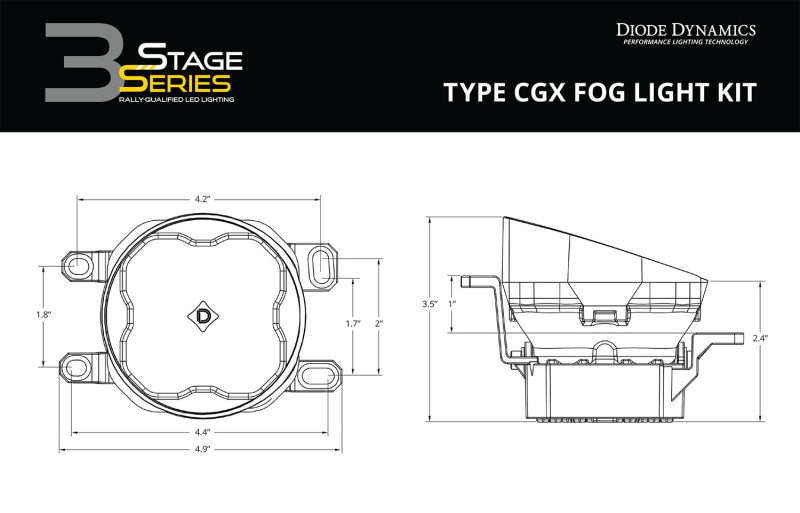 Load image into Gallery viewer, Diode Dynamics SS3 Max Type CGX Kit ABL - Yellow SAE Fog
