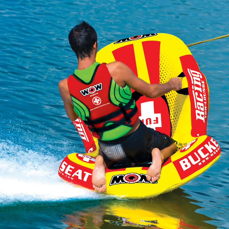 Load image into Gallery viewer, WOW Sports Bucket Seat 1 Person Towable Water Tube and Lounge Chair (14-1090)
