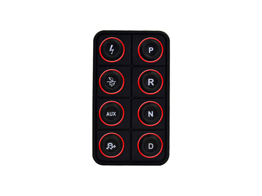 AEM EV 8 Button Keypad CAN Based Programmable Backlighting 30-8400