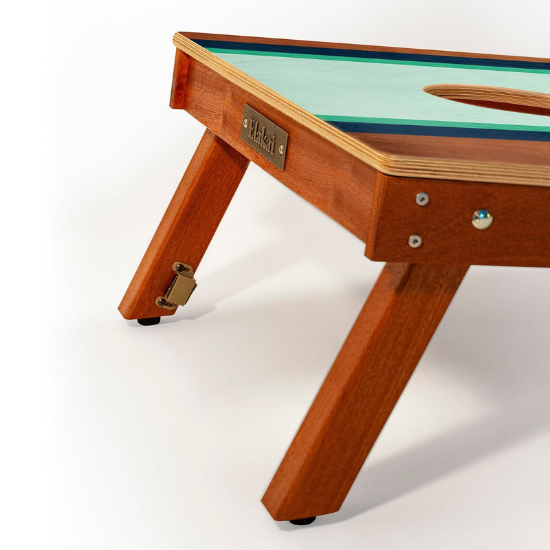 Load image into Gallery viewer, 2ft x 4ft Graphic Wood Classic Cornhole Set | Classic Beach Stripes Collection
