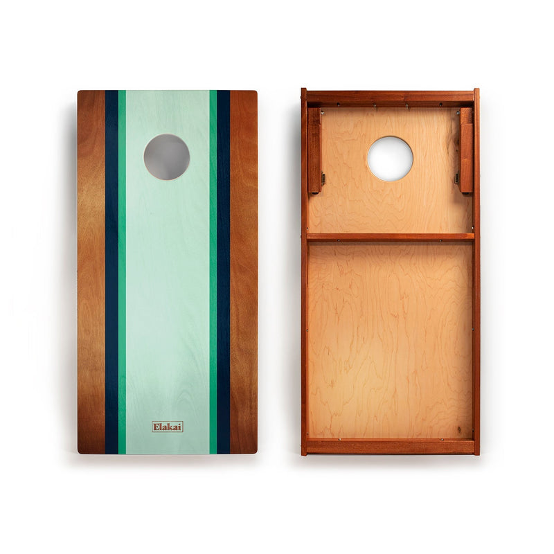 Load image into Gallery viewer, 2ft x 4ft Graphic Wood Classic Cornhole Set | Classic Beach Stripes Collection
