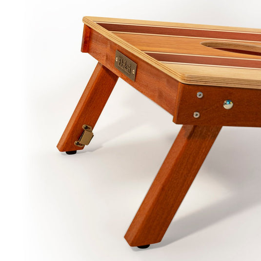 2ft x 4ft Graphic Wood Classic Cornhole Set | Natural Surf Beach Collection