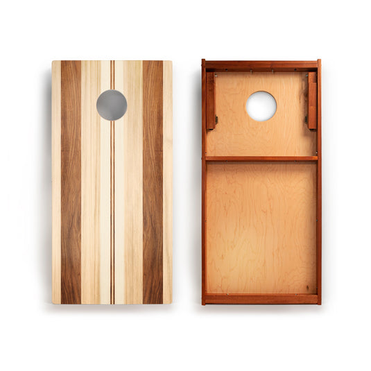 2ft x 4ft Graphic Wood Classic Cornhole Set | Natural Surf Beach Collection