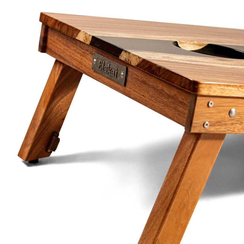 Load image into Gallery viewer, 2ft x 4ft Resin &amp; Wood Classic Cornhole Set | Live Edge River Collection
