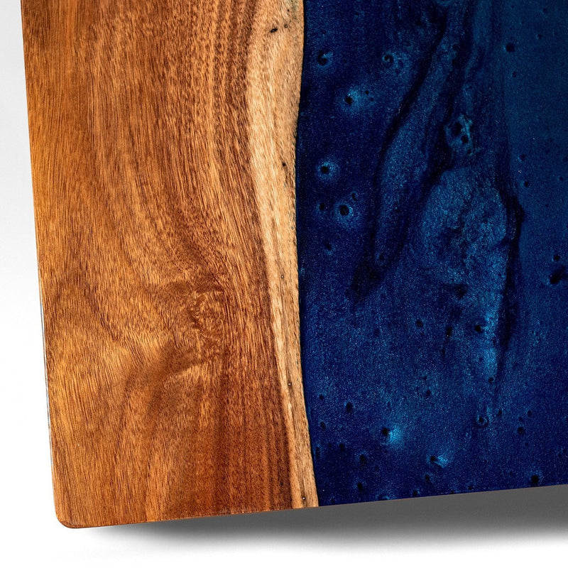 Load image into Gallery viewer, 2ft x 4ft Resin &amp; Wood Classic Cornhole Set | Live Edge River Collection
