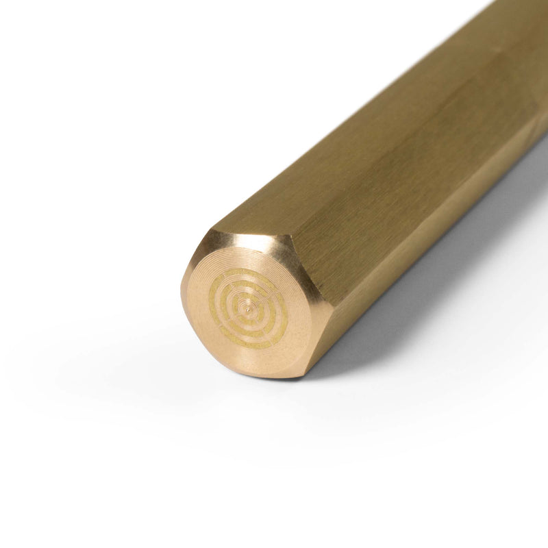 Load image into Gallery viewer, 2nd Amen EDC Pen Solid Brass Roller Ball Black Gel Ink Pen
