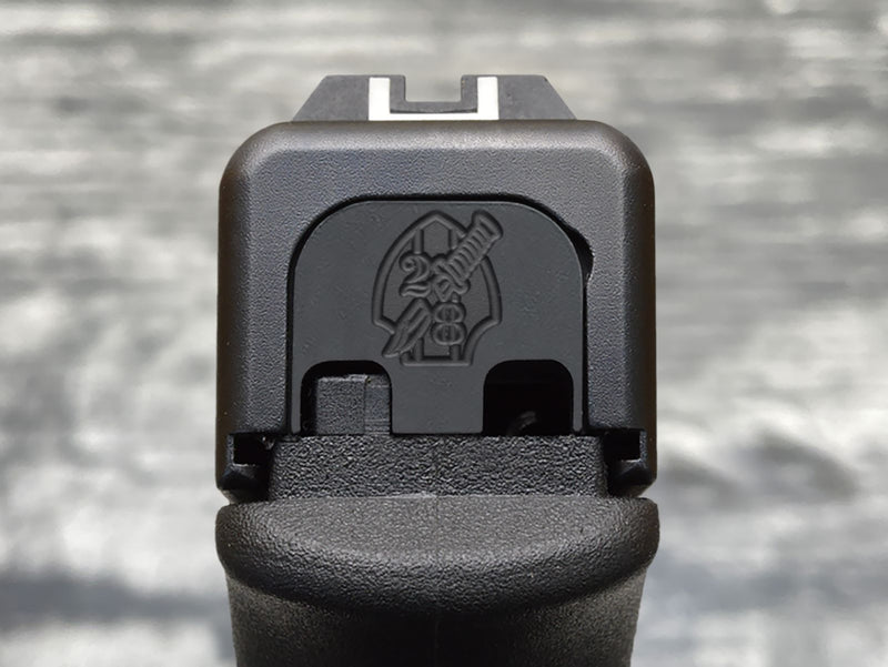 Load image into Gallery viewer, Milspin USMC Glock Slide Back Plates (Most Popular)
