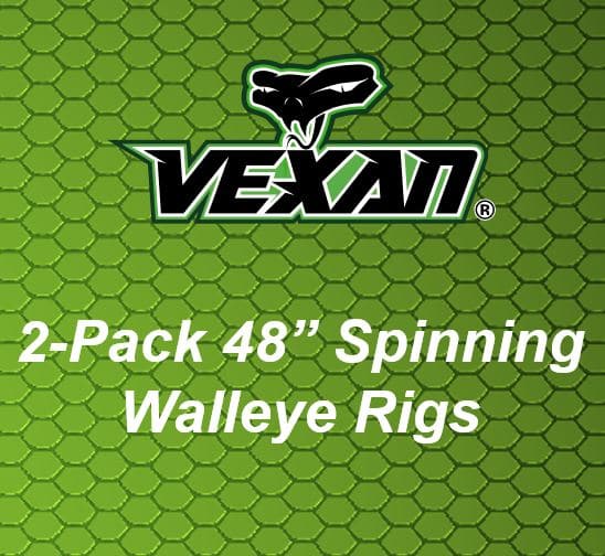 Load image into Gallery viewer, Vexan Walleye harness Walleye Rigs 48&quot; 2-packs

