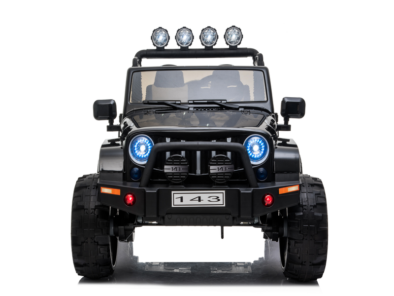 Load image into Gallery viewer, Cars For Kids Jeep Style 4x4 Monster Truck W/Rubber Tires 24 Volt
