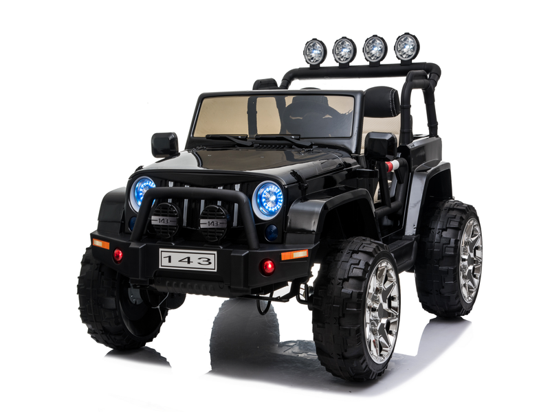 Load image into Gallery viewer, 2 Seater 24 Volt 4x4 Electric Ride On Jeep Style Rubber Tires Fully Loaded Truck ATV UTV For Kids W/Magic Cars® Wireless Parental Control
