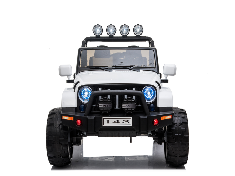 Load image into Gallery viewer, 2 Seater 24 Volt 4x4 Electric Ride On Jeep Style Rubber Tires Fully Loaded Truck ATV UTV For Kids W/Magic Cars® Wireless Parental Control
