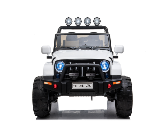 24 Volt 2 Seater 4x4 Electric Ride On Jeep Style Rubber Tires Fully Loaded Truck UTV ATV For Kids W/Magic Cars® Wireless Parental Control