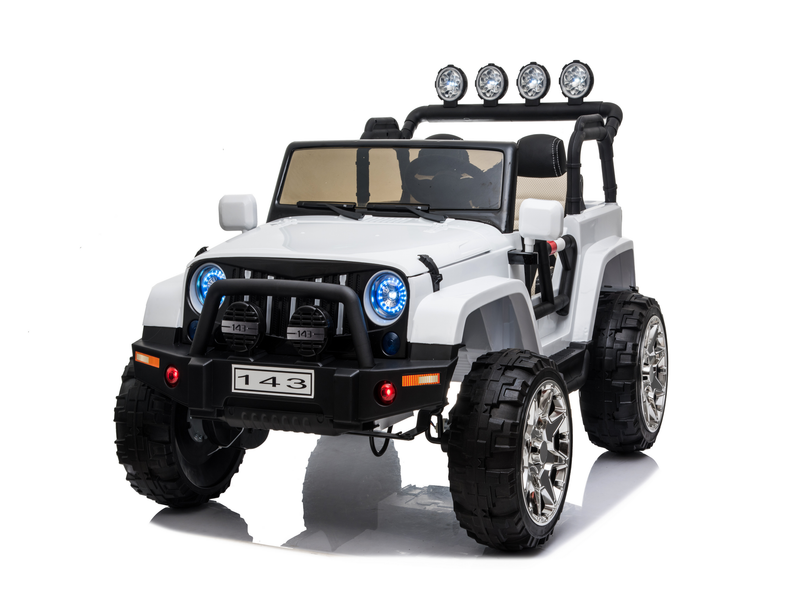 Load image into Gallery viewer, 2 Seater 24 Volt 4x4 Electric Ride On Jeep Style Rubber Tires Fully Loaded Truck ATV UTV For Kids W/Magic Cars® Wireless Parental Control
