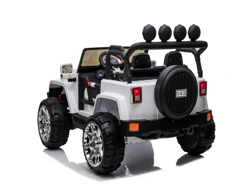 Load image into Gallery viewer, 2 Seater 24 Volt 4x4 Electric Ride On Jeep Style Rubber Tires Fully Loaded Truck ATV UTV For Kids W/Magic Cars® Wireless Parental Control
