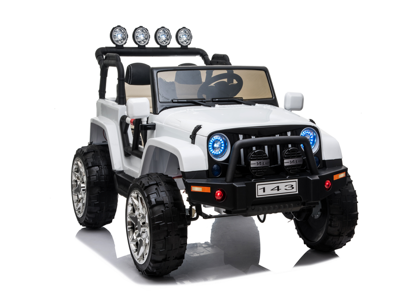 Load image into Gallery viewer, 2 Seater 24 Volt 4x4 Electric Ride On Jeep Style Rubber Tires Fully Loaded Truck ATV UTV For Kids W/Magic Cars® Wireless Parental Control
