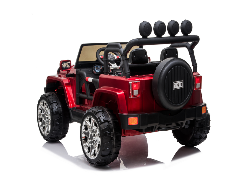 Load image into Gallery viewer, 2 Seater 24 Volt 4x4 Electric Ride On Jeep Style Rubber Tires Fully Loaded Truck ATV UTV For Kids W/Magic Cars® Wireless Parental Control
