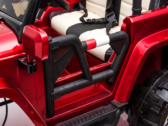 Cars For Kids Jeep Style 4x4 Monster Truck W/Rubber Tires 24 Volt