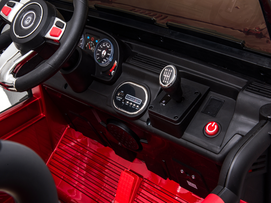 24 Volt 2 Seater 4x4 Electric Ride On Jeep Style Rubber Tires Fully Loaded Truck UTV ATV For Kids W/Magic Cars® Wireless Parental Control