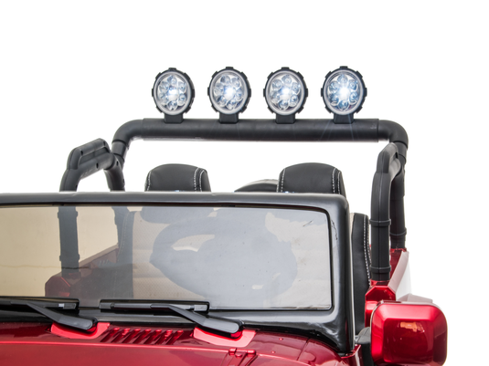 2 Seater 24 Volt 4x4 Electric Ride On Jeep Style Rubber Tires Fully Loaded Truck ATV UTV For Kids W/Magic Cars® Wireless Parental Control