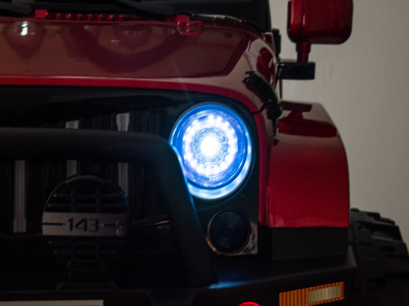 Load image into Gallery viewer, 24 Volt 2 Seater 4x4 Electric Ride On Jeep Style Rubber Tires Fully Loaded Truck UTV ATV For Kids W/Magic Cars® Wireless Parental Control
