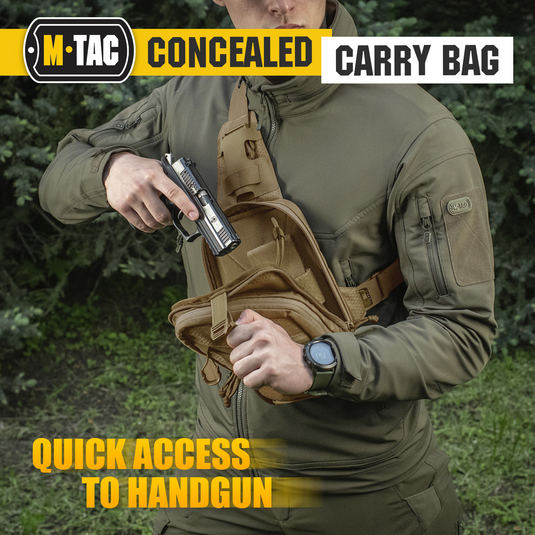 M-Tac Sling Pistol Bag with Loop Panel Elite