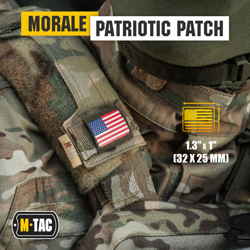 Load image into Gallery viewer, M-Tac Molle Morale Patch USA Flag - Tactical Military Badge
