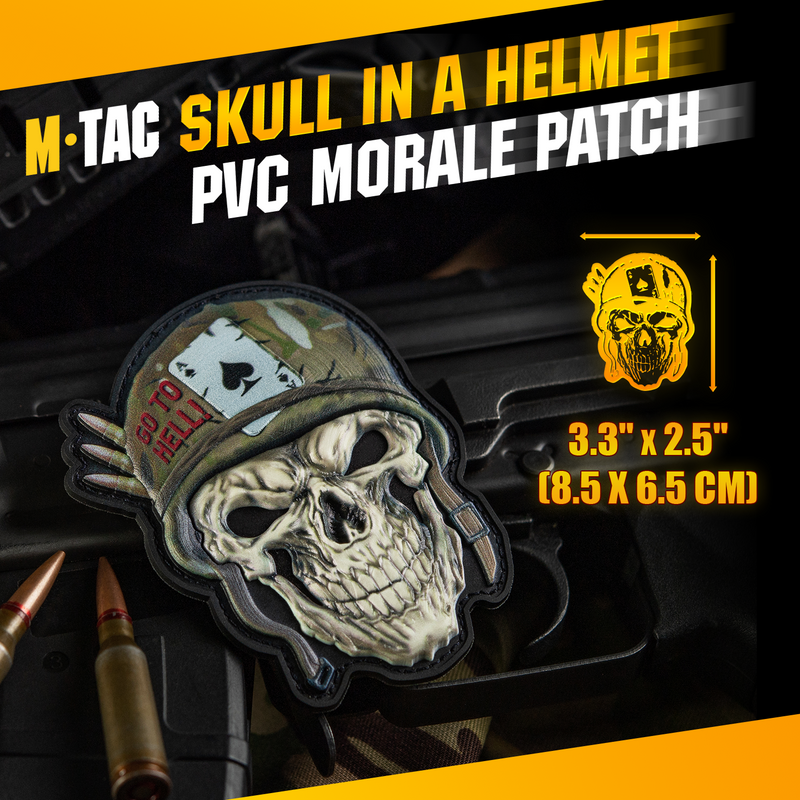 Load image into Gallery viewer, M-Tac Patch Skull in a Helmet PVC
