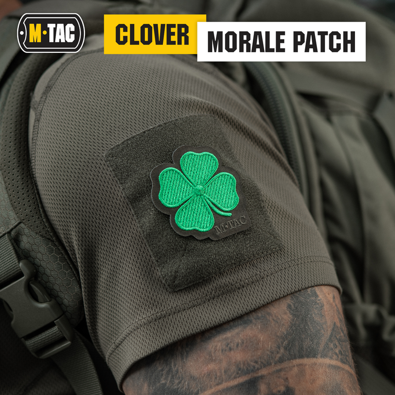 Load image into Gallery viewer, M-Tac Morale Patch Clover - Tactical Embroidered Military Badge with Hook Fastener Backing
