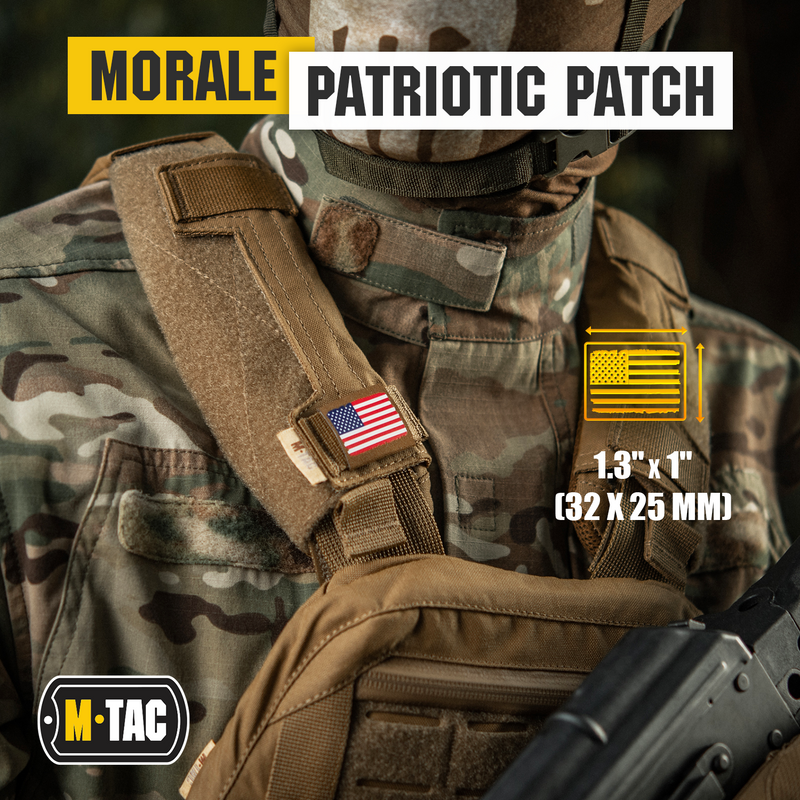 Load image into Gallery viewer, M-Tac Molle Morale Patch USA Flag - Tactical Military Badge
