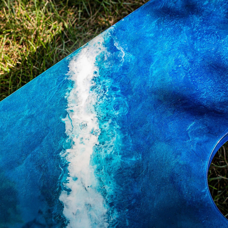 Load image into Gallery viewer, 2x4 The Beach Epoxy Resin Cornhole Boards
