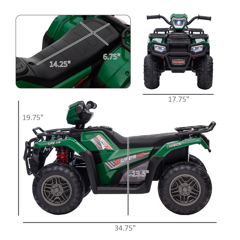 Load image into Gallery viewer, 12V Kids ATV with Music, Headlights, and Forward/Backward Function - A Fun Ride for Young Adventurers!
