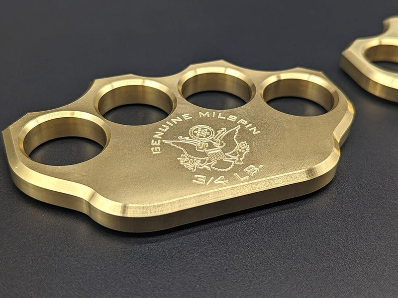 Load image into Gallery viewer, Milspin 3/4lb Brass Knuckle Gadsden Flag Solid Brass Paperweight
