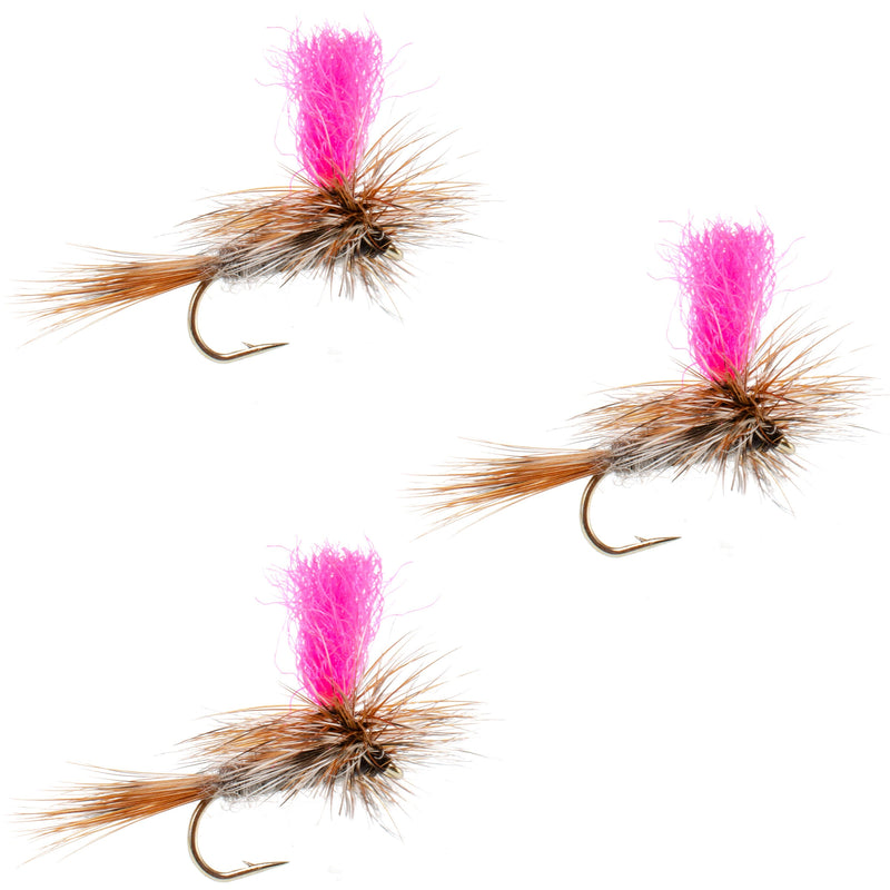 Load image into Gallery viewer, 3 Pack Adams Hi-Viz Parachute Classic Dry Fly - Hook Size 12
