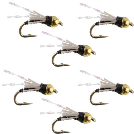 Beadhead Black 3 Dollar Dip Serendipity Nymph - 6 Flies Size 16