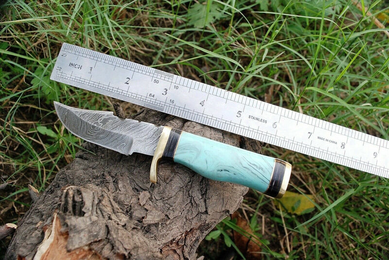 Load image into Gallery viewer, Custom Handmade Best Survival Knife - Damascus Steel
