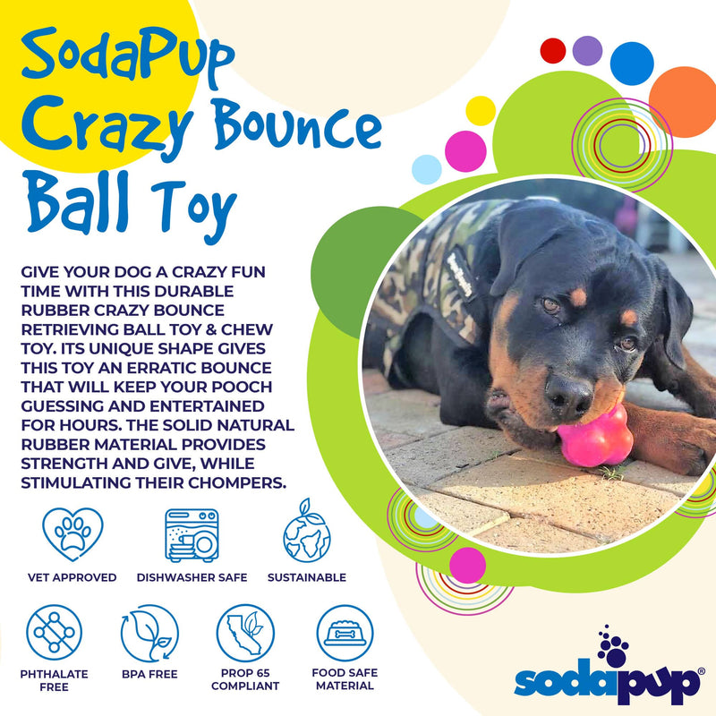 Load image into Gallery viewer, Crazy Bounce Rubber Dog Chew Toy for Power Chewers | Retrieving Ball | USA Made
