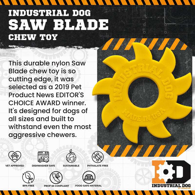 Load image into Gallery viewer, Circular Saw Blade  Ultra Durable Nylon Dog Chew Toy
