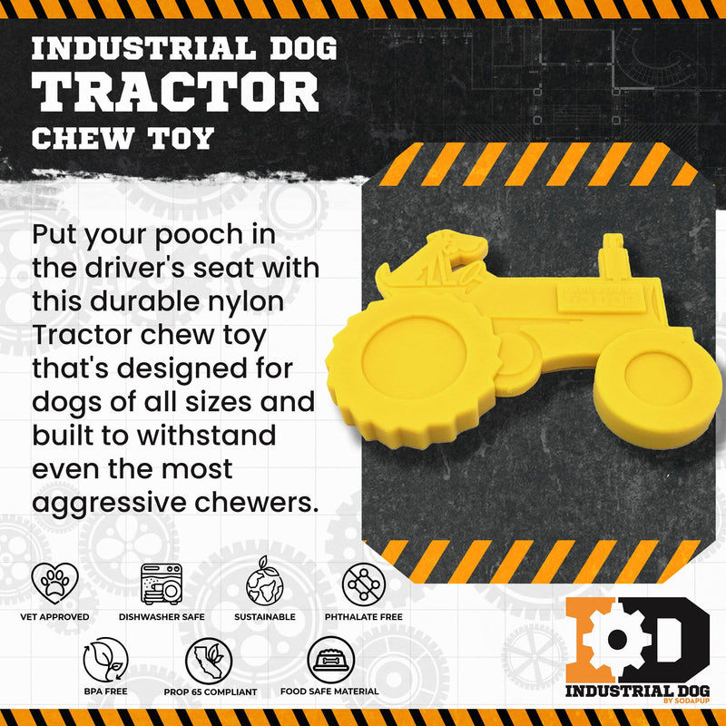 Load image into Gallery viewer, Tractor Nylon Dog Toy for Aggressive Chewers | USA Made | SodaPup
