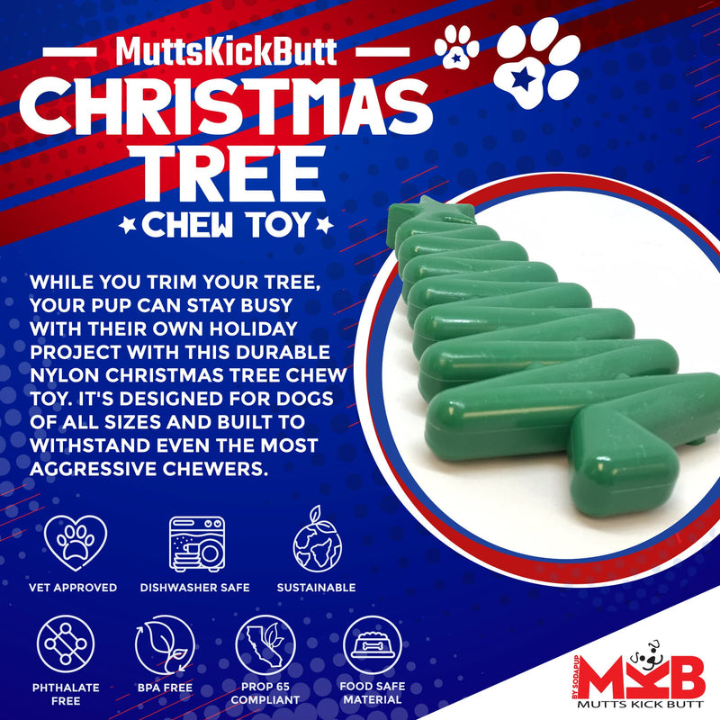 Load image into Gallery viewer, Christmas Tree Nylon Dog Chew Toy for Aggressive Chewers | USA Made &amp; FDA Compliant
