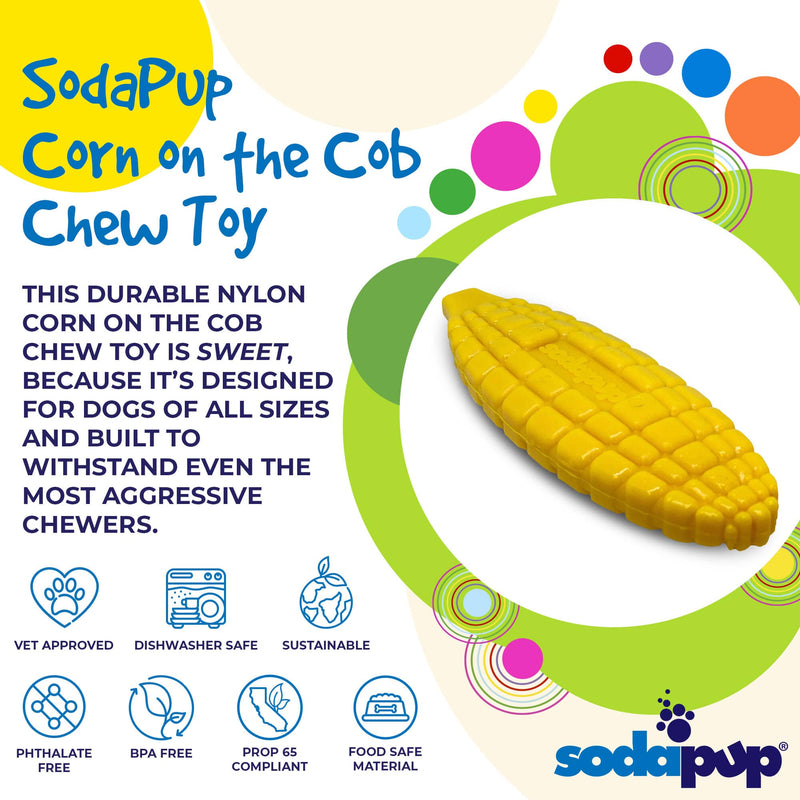 Load image into Gallery viewer, Corn on the Cob Nylon Dog Toy for Aggressive Chewers | USA Made | SodaPup

